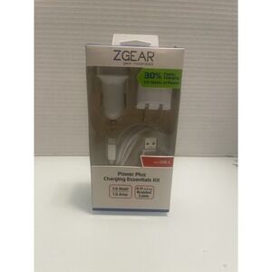 Zgear‎ Power Plus Charging Essential Kit 7.5 Watt 4ft Braided Cable